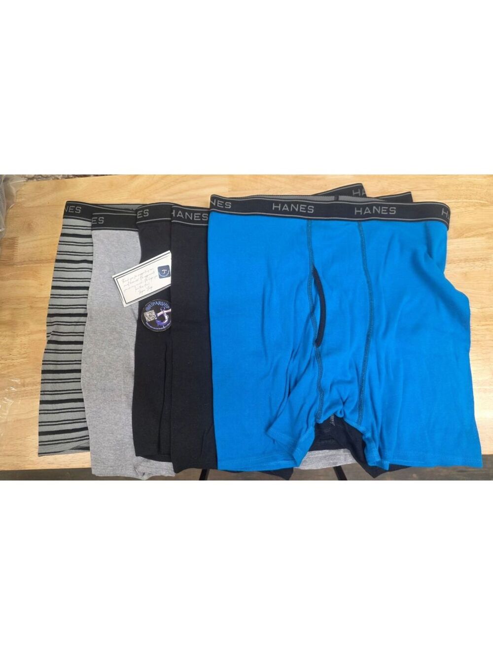 Hanes Men’s Cool Dri Moisture‑Wicking Cotton Briefs 5 Pack Striped Assorted XL